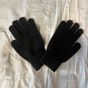 Black Gloves with Grips, OS, UNUSED